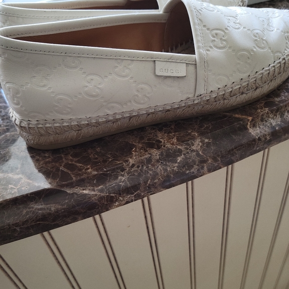 Gucci leather white espadrilles - Picture 1 of 3